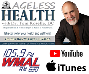 Ageless Health radio ad image, Dr. R. Thomas Roselle, DC