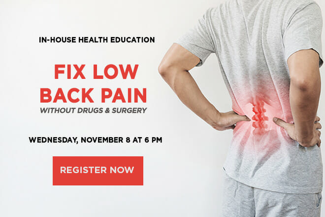 fix low back pain seminar